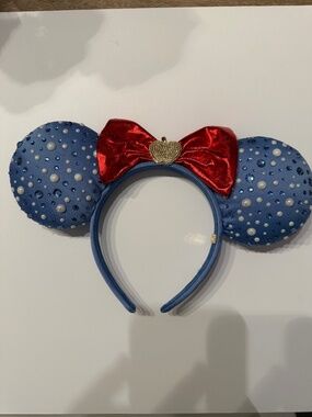 Snow White Inspired Jeweled Minnie Mouse Ears